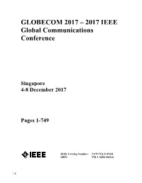 2017 IEEE Global Communications Conference