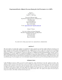 Kinetic Data Paper