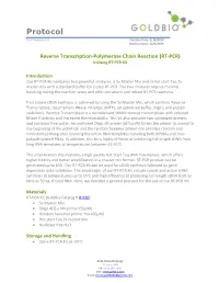 RT-PCR Protocol Utilizing RT-PCR