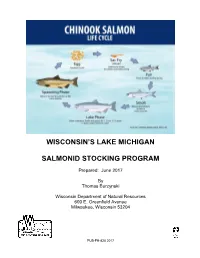 Wisconsin's Lake Michigan Salmonid Stocking Summary