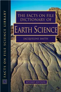 Facts on File DICTIONARY of EARTH SCIENCE