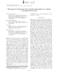 Host Range of Cercospora Apii and C. Beticola and Description of C
