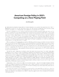 American Foreign Policy in 2021: Competing on a New Playing Field
