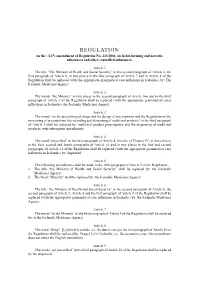 Regulation on the Amendments of Regulation No. 233.2001.Pdf Date
