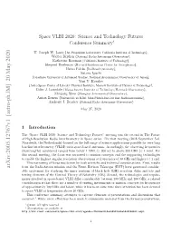 Space VLBI 2020: Science and Technology Futures Conference Summary