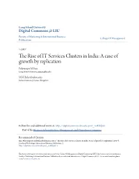 The Rise of IT Services Clusters in India: a Case of Growth by Replication Polavarapu M