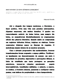 EP-Desconstrucao Dos Generos Literarios-1
