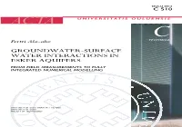 GROUNDWATER-SURFACE WATER INTERACTIONS in ESKER AQUIFERS from Field Measurements to Fully Integrated Numerical Modelling