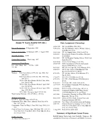 Jimmie W. Taylor, RADM USN (Ret.) Duty Assignment Chronology Summary of Significant Career Events