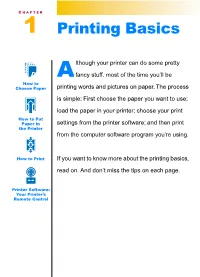Printing Basics