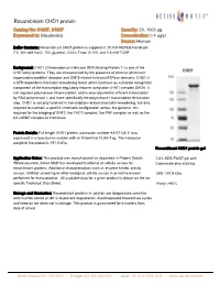 Recombinant CHD1 Protein