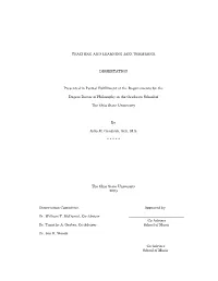 Teaching and Learning Jazz Trombone Dissertation