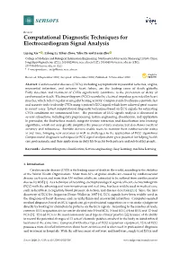 Computational Diagnostic Techniques for Electrocardiogram Signal Analysis
