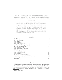 Second-Order Logic, Or: How I Learned to Stop Worrying and Love the Incompleteness Theorems