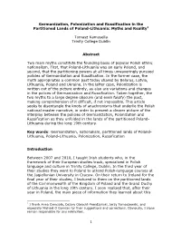 1 Germanization, Polonization and Russification in the Partitioned