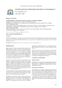ANTIBACTERIAL ACTIVITY of Marsilea Quadrifolia