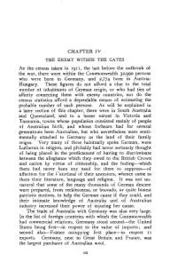 CHAPTER IV at the Census Taken in 1911, the Last Before the Outbreak Of