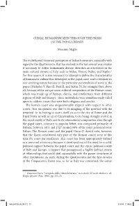 Curial Humanism Seen Through the Prism of the Papal Library
