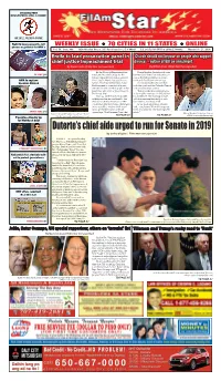Duterte's Chief Aide Urged to Run for Senate in 2019