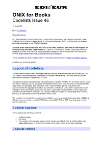 ONIX for Books Codelists Issue 46