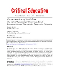 Critical Education