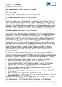 Lancaster University Unit of Assessment