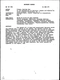 On the Acquisition of Estonian. Papers and Reports on Child Language Development No