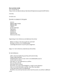 Harvard Style Guide You Can Find This At