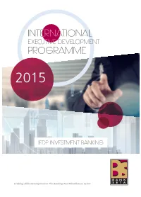 International Executive Development Programme