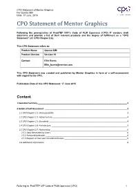 Prostep Ivip CPO Statement Template