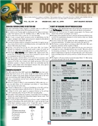 Season Review:Dope Sheet Preseason Week 2 Vs. Atlanta.Qxd.Qxd