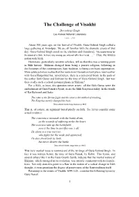 The Challenge of Visakhi Devinderjit Singh Los Alamos National Laboratory (June, 1989)