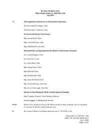 CWMTF Statutory Changes Implementation Report