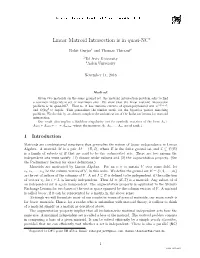 Linear Matroid Intersection Is in Quasi-NC∗