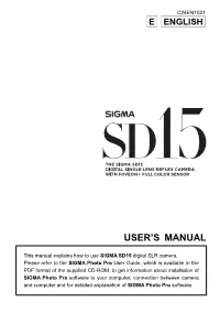 User's Manual