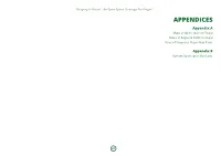 APPENDICES Appendix a Maps of Open Space in Fingal Maps of Regional Parks in Fingal Plans of Proposed Major New Parks