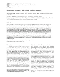 Biomolecular Computers with Multiple Restriction Enzymes
