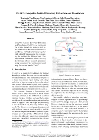 CADET: Computer Assisted Discovery Extraction and Translation