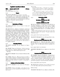 Legislative Assembly of Alberta Title