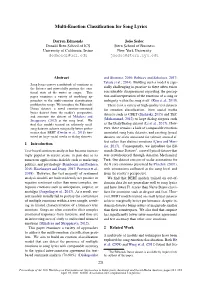 Multi-Emotion Classification for Song Lyrics