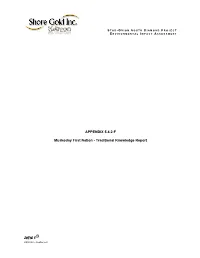 APPENDIX 5.4.2-F Muskoday First Nation