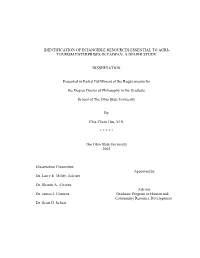 Identification of Intangible Resources Essential to Agri-Tourism Enterprises in Taiwan: a Delphi Study