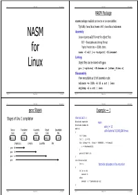 NASM for Linux