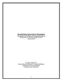 Problem: the Student Has Difficulty with Spatial Organization When Writing