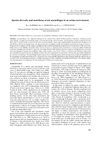 Species Diversity and Nestedness of Ant Assemblages in an Urban Environment