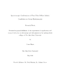 Spectroscopic Confirmation of Four Ultra Diffuse Galaxy Candidates In