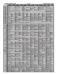 Sunday Morning Grid 4/12/15 Latimes.Com/Tv Times