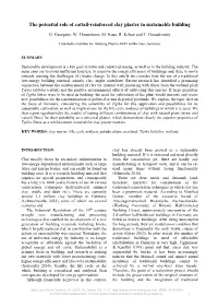 The Potential Role of Cattail-Reinforced Clay Plaster in Sustainable Building