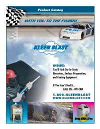 1.800.KLEENBLAST Table of Contents