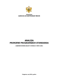 Analiza Primjene Programskih Standarda